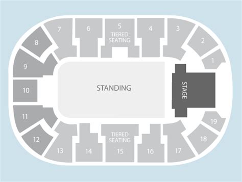 Standing Seating Plan - Motorpoint Arena Nottingham