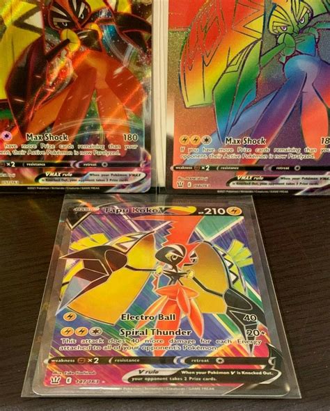 Mavin Pokemon Battlestyles Tapu Koko V Full Art Tapu Koko Vmax Ultra