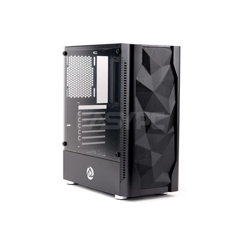 Inplay Meteor 03 Mid Tower Black And White Tempered Glass Gaming Case