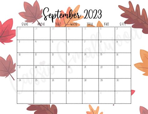 Cute Free Printable Monthly Calendar 2023 Cassie Smallwood