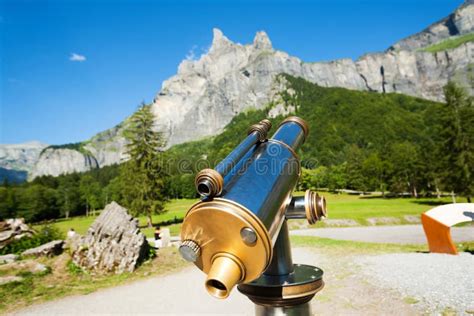 Tourist Telescope Stock Image Image Of Mountain Tourist 43622137