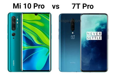 Comparison Between Xiaomi Mi Note 10 Pro vs OnePlus 7T Pro Smartphone