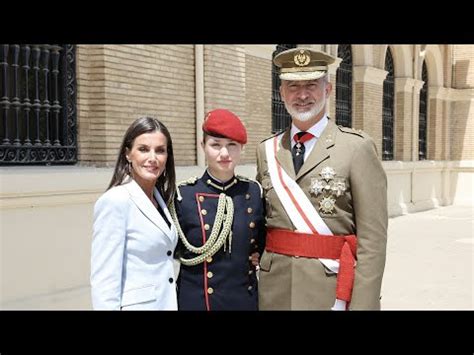 La Princesa Leonor Se Reencuentra Con Sus Padres En Zaragoza YouTube