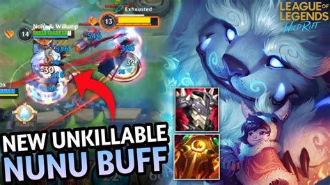 Nunu NEW Buff Unkillable Tanky Builds Wild Rift YouTube