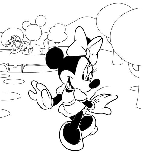 Coloriage Minnie Mouse Tr S Mignonne T L Charger Et Imprimer Gratuit