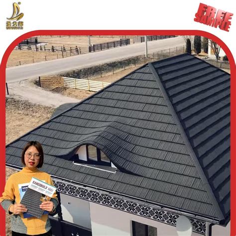 Construction Material High Alu Zinc China Roof Slate Tile Stone Coated