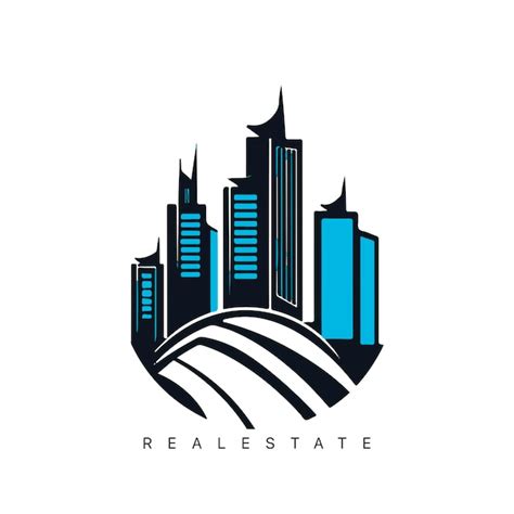 Premium Vector Real Estate Logo Design With Line Art Style City