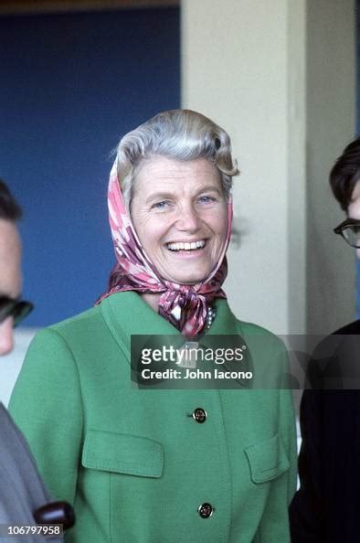 Closeup Of Secretariat Owner Helen Penny Chenery Tweedy Before Race