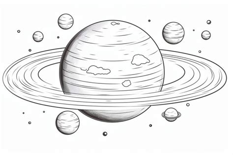 Desenho De Um Planeta - Planeta Para Colorir + De 30 Desenhos Para Imprimir e Pintar