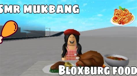 Asmr Mukbang Eating Bloxburg Foods Roblox Bloxburg Youtube