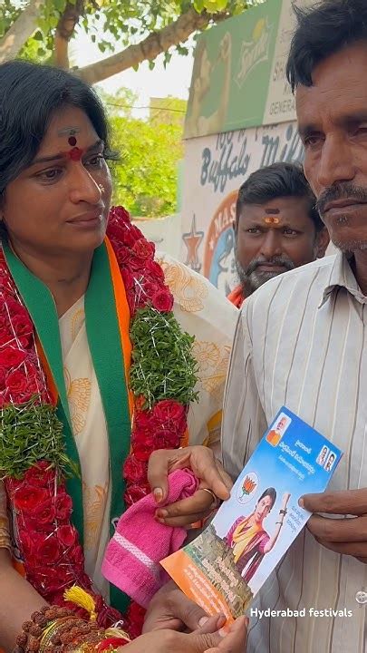 Uncommon Response For Bjp Mp Candidate Madhavi Latha Door To Door