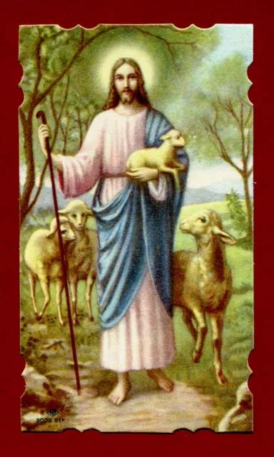 Santino Holy Card Gesu Buon Pastore Santini Eur Picclick It