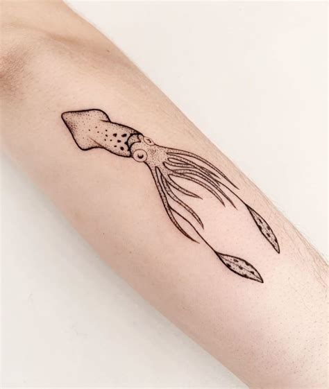 Cuttlefish Tattoo Designs