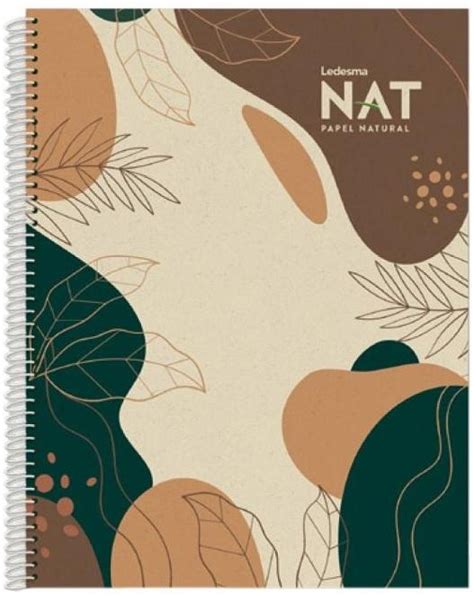 CUADERNO LEDESMA NAT 21X27 80H T SEMIRIGIDA C ESP LISO 106171