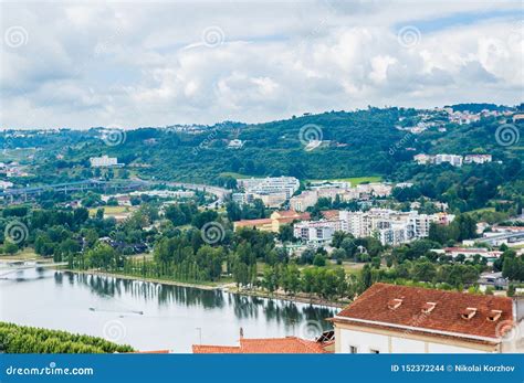 View of Over the Roofs of Coimbra with the Mondego River, Portugal ...