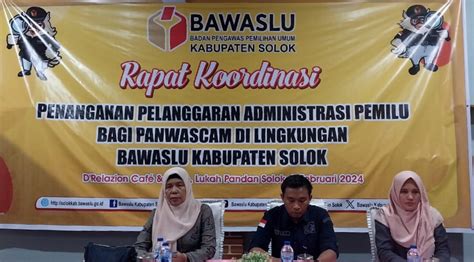 Bawaslu Gelar Rakor Penanganan Pelanggaran Administrasi Pemilu 2024