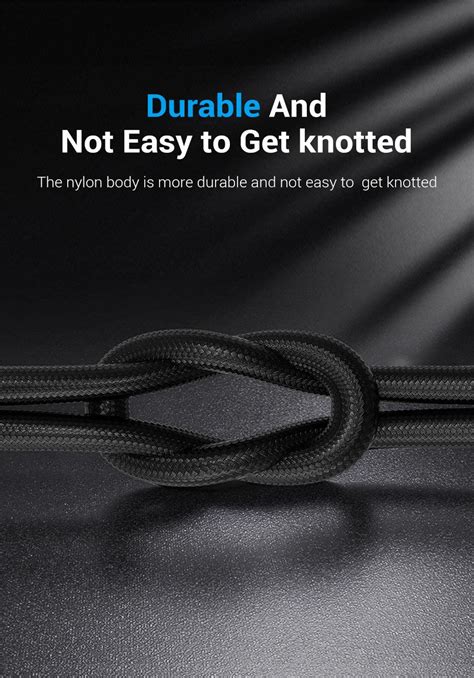 Buy The Vention Taahg Cotton Braided Usb C To Usb C Cable M Gray