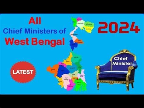 Who Is The Chief Minister Of West Bengal All Chief Ministers Of