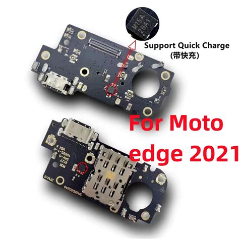 Conector De Base De Carga Placa De Puerto Para Motorola Moto Edge 2021