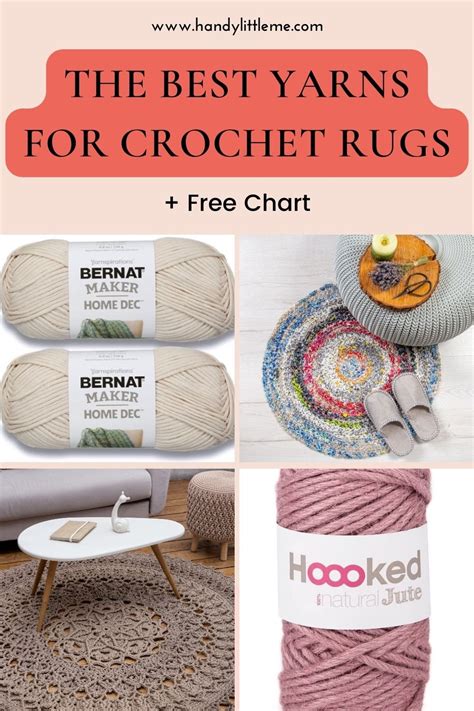 The Best Yarn For Crochet Rugs Free Chart Handy Little Me