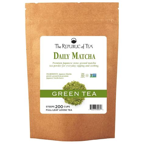 Daily Matcha Tea Matcha Green Tea Powder The Republic Of Tea