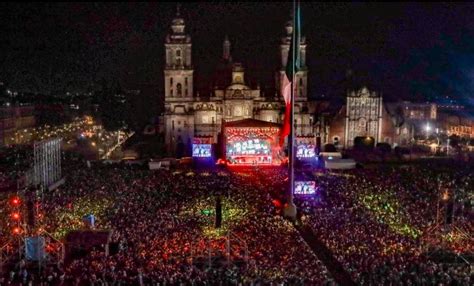 Dieron el Grito 190 mil personas en el Zócalo de la CDMX El Pueblo