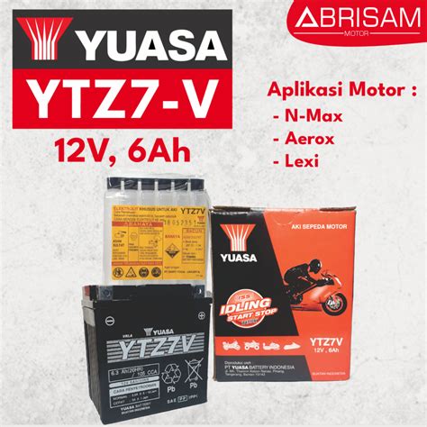 Jual Aki Yuasa Ytz V Dipakai Untuk Motor Nmax Aerox Lexi Shopee