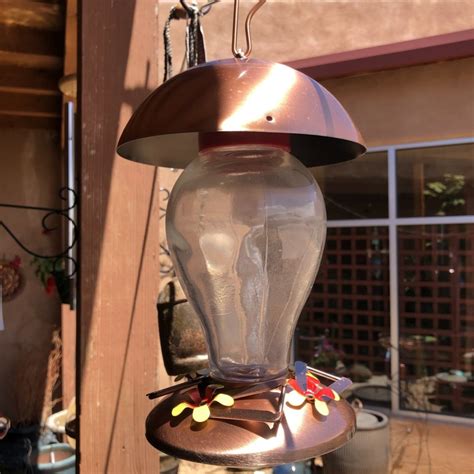 Copper Hummingbird Feeder Mccumber Fine Gardens