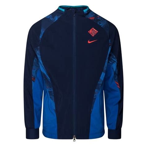 England Treningsjakke Dri FIT AWF Woven Navy Blå Rød