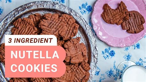 3 Ingredient Nutella Cookies Youtube