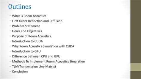 Room Acoustics Simulation Using GPU PPT