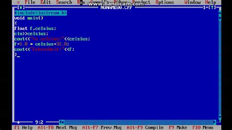 C Programming Convert A Given Temperature In Celsius To Fahrenheit Youtube