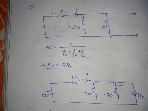 Circuit Analysis Solve The Current Theough Load Resistance Using