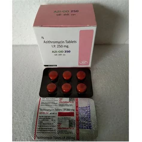 Azi Od Mg Azithromycin Tablets At Strip Of Tablets