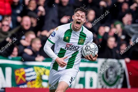 Jorgen Strand Larsen Fc Groningen Celebrates Editorial Stock Photo