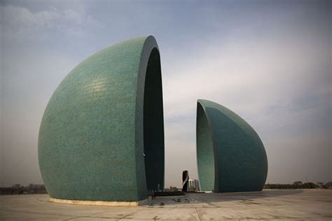 Side View Of The Two Halves Of The Martyrs Memorial Martyrs