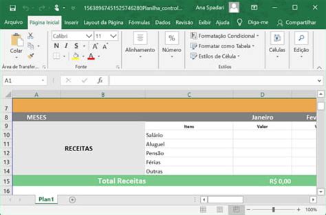 Gest O Financeira Familiar Simplificada O Poder Do Excel No Or Amento