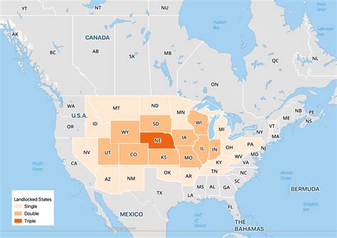 Which U.S. States are Landlocked? - Geography Realm