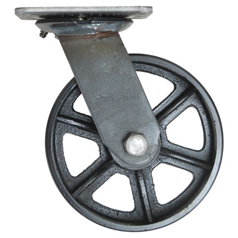 Caster Connection Vintage Black Cast Iron Swivel Caster 6 Linco