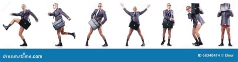 The Composite Photo Of Naked Businessman On White Stock Photo Image