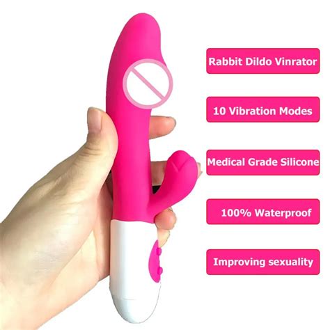 Consolador Vibrador De Conejo Para Mujer Juguete Sexual Con Carga USB