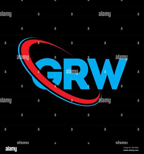 Grw Logo Grw Letter Grw Letter Logo Design Initials Grw Logo Linked