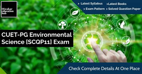 Cuet Pg Msc Environment Science Scqp Exam Latest Syllabus