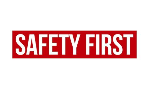 Premium Vector Safety First Rubber Stamp Seal Vector