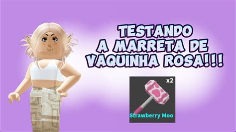 Testando A Marreta Strawberry Moo Do Flee The Facility Magalii