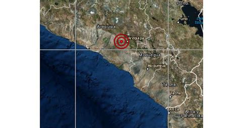 Arequipa sismo de magnitud 4 1 se registró esta tarde en Yura PERU