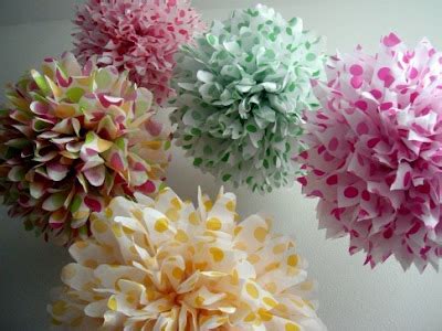 Be Different Act Normal Polka Dot Tissue Paper Pom Poms