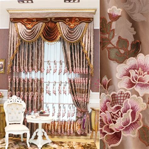 European Royal Luxury Curtains for Bedroom Window Curtains for Living ...