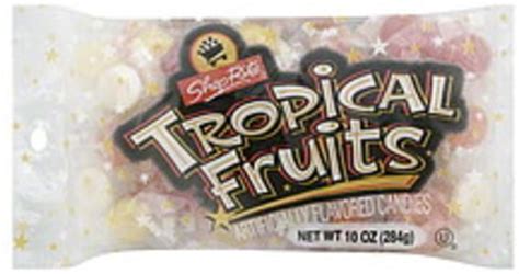 ShopRite Tropical Fruits Candies - 10 oz, Nutrition Information | Innit