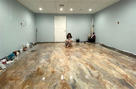 Epoxy Basement Floor By Debbie Viola Debbie Viola